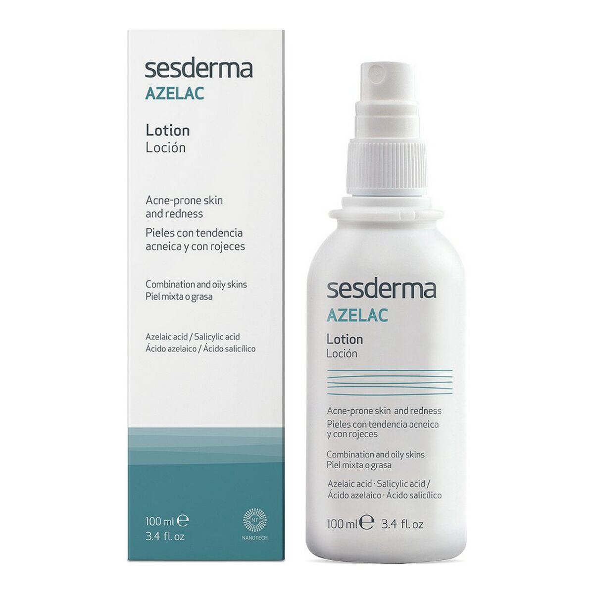 Acne Skin Treatment Sesderma Azelac 100 ml Facial Lotion-3